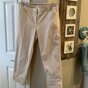 Talbots perfect crop chinos size 10